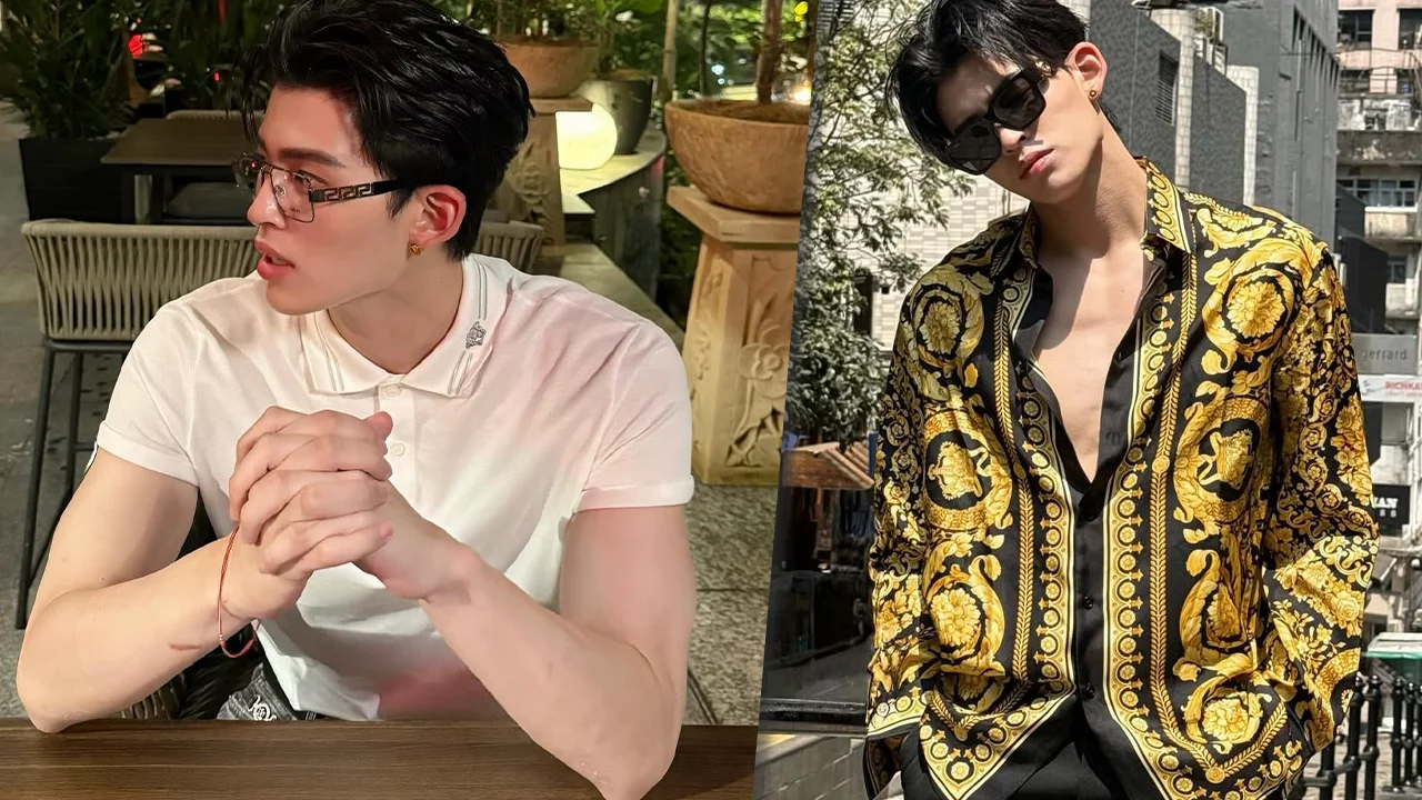 ส่องเสื้อ Versace แบบคุณธีร์ ปอนด์ ณราวิชญ์ ลุคคุณชายสุดแกลม