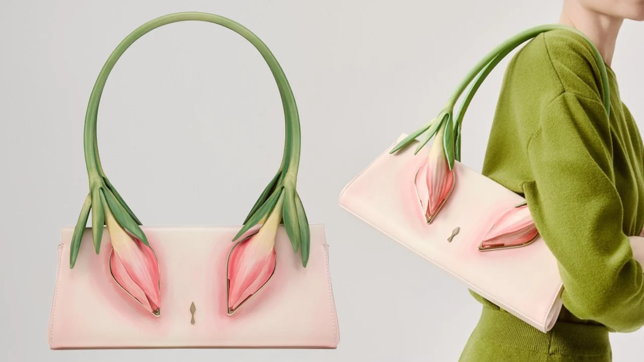 Christian Louboutin Venus Baguette: กระเป๋าดอกทิวลิปสุดหรู