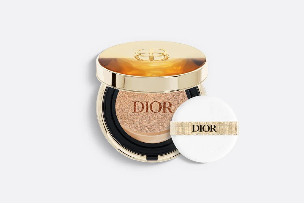 Professional cushion puff application technique for a natural look