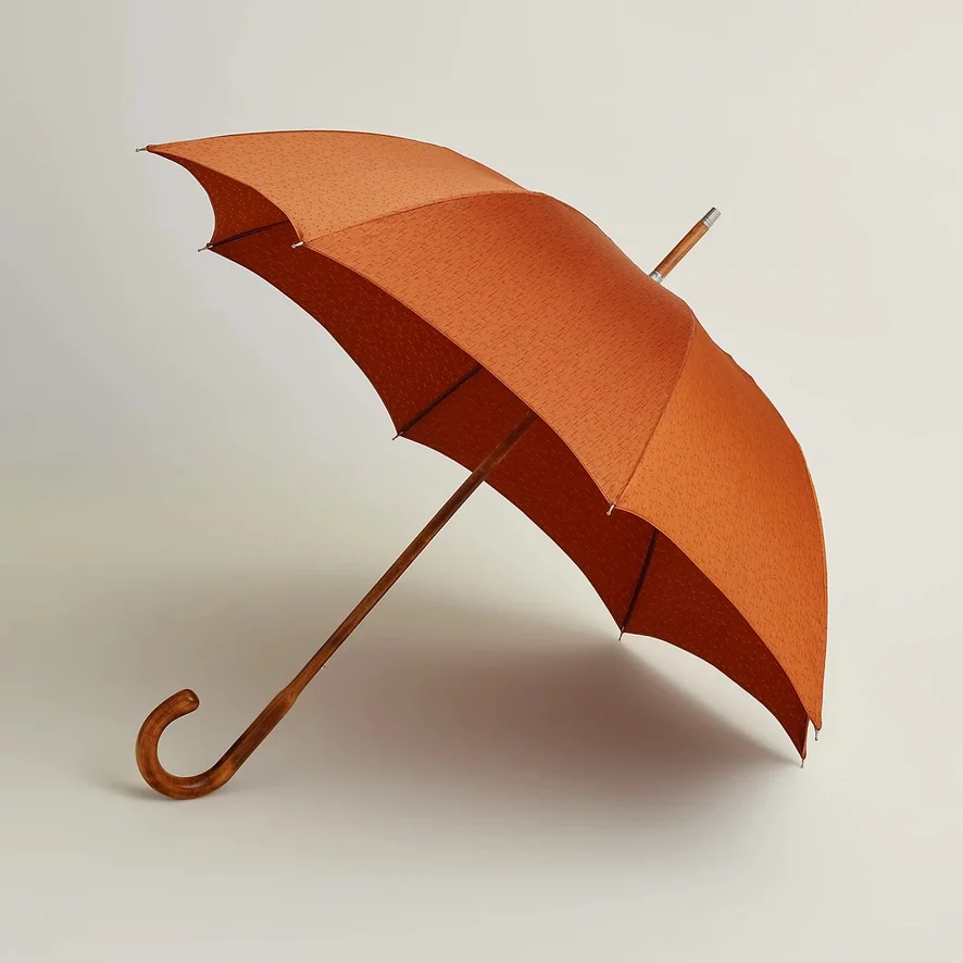 ร่ม Hermes ราคาพรีเมียมรุ่น Pluie de H long umbrella ดีไซน์ไอคอนิก