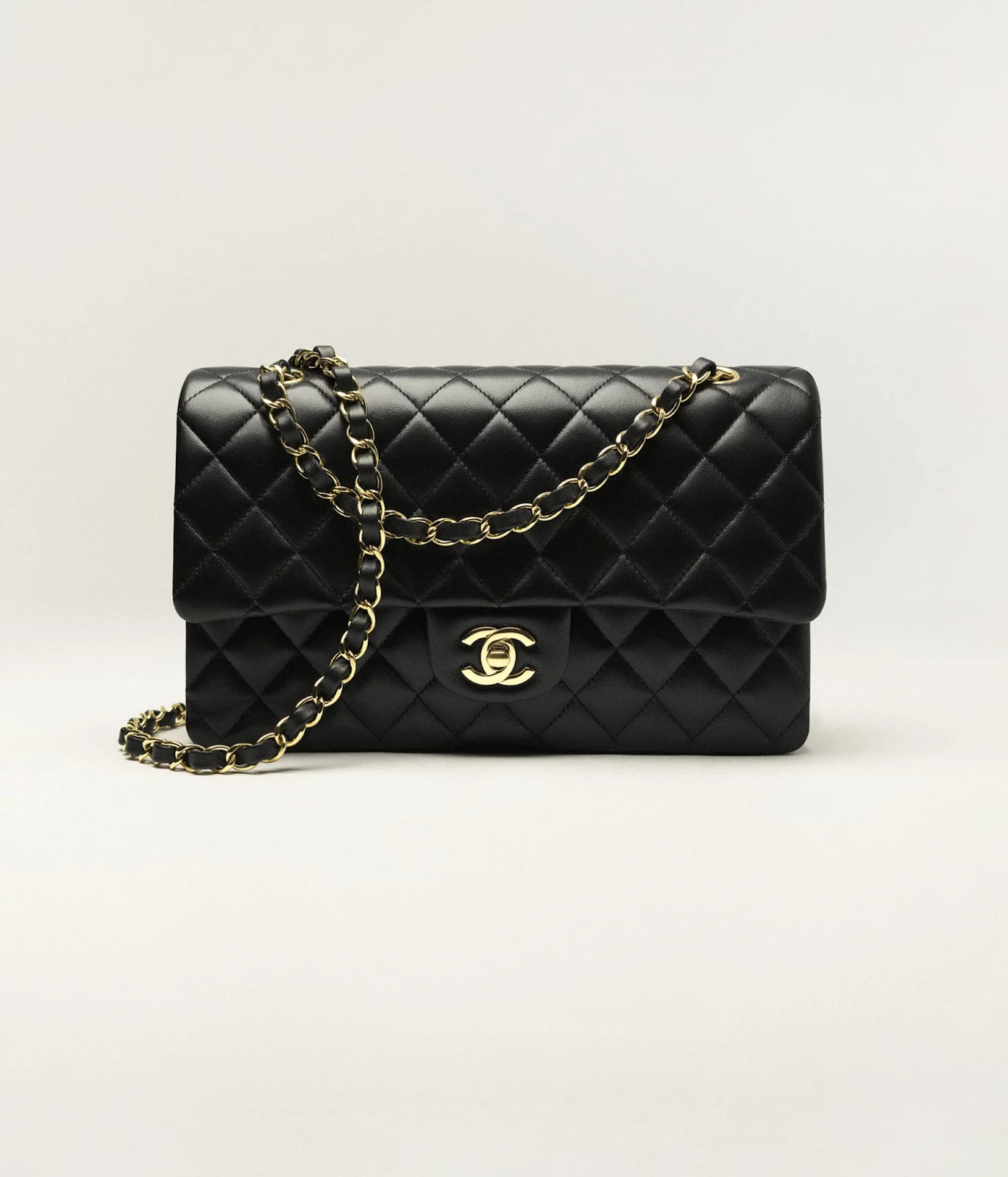 A collection of Chanel handbags symbolizing massive government spending