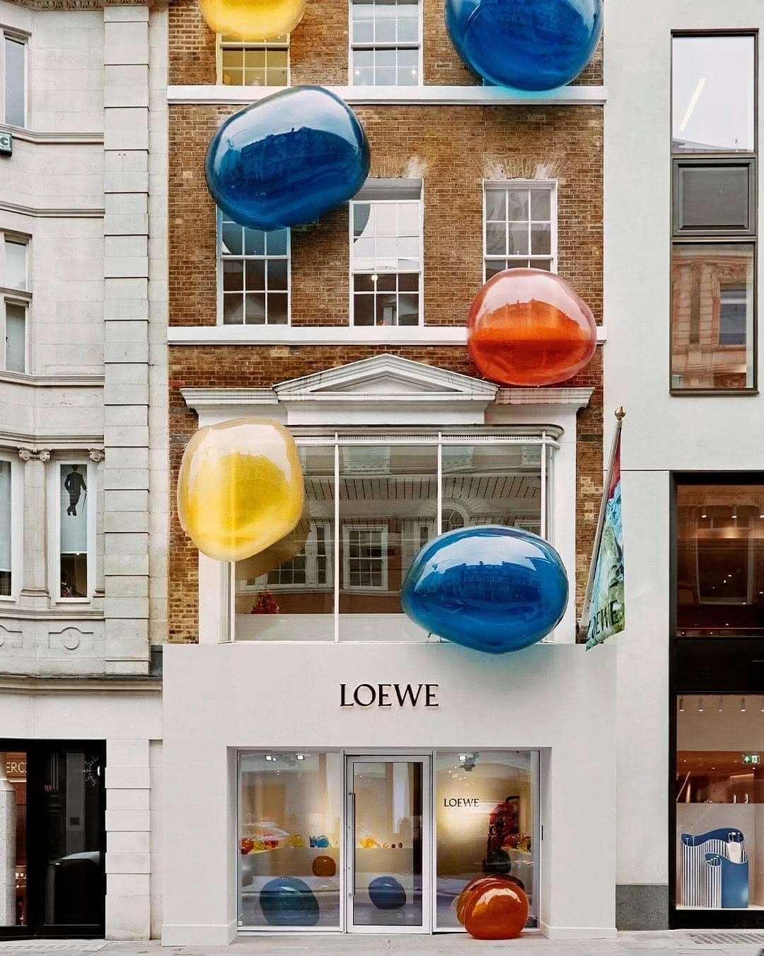 Cloud Dancer shade matched with Mimosa and Classic Blue by LOEWE