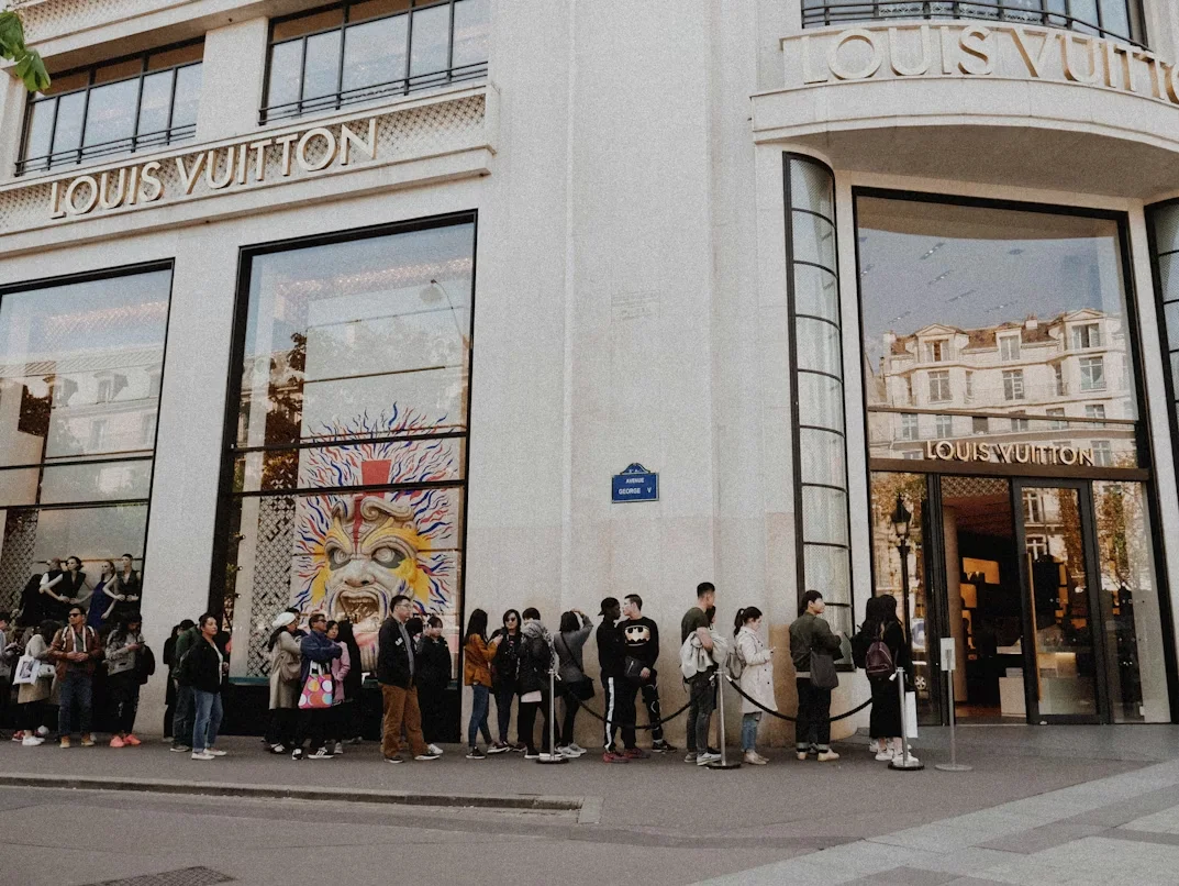 LVMH storefront representing luxury market dominance in 2025