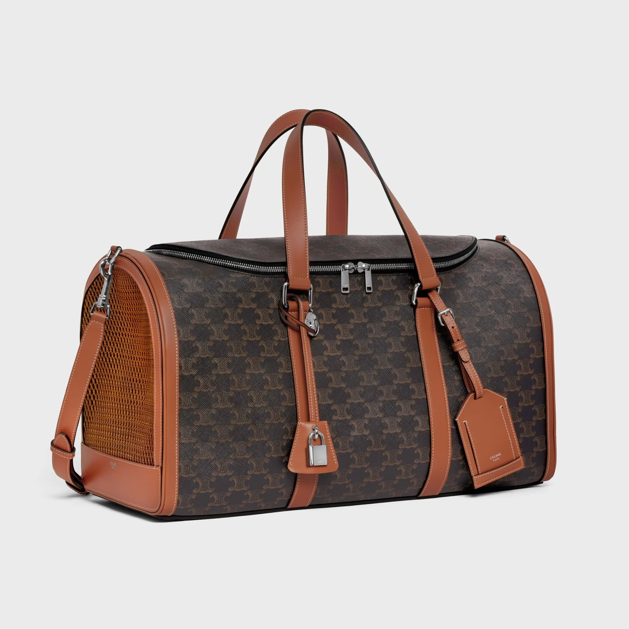 กระเป๋าสุนัข Celine ลาย Triomphe Canvas สี Tan ดีไซน์คลาสสิก