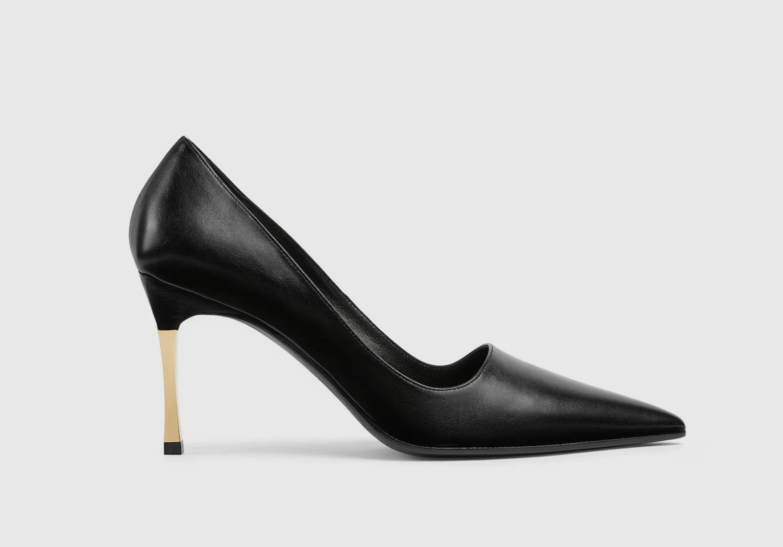 Luxury styling of slingback shoes with a chic tailored outfit