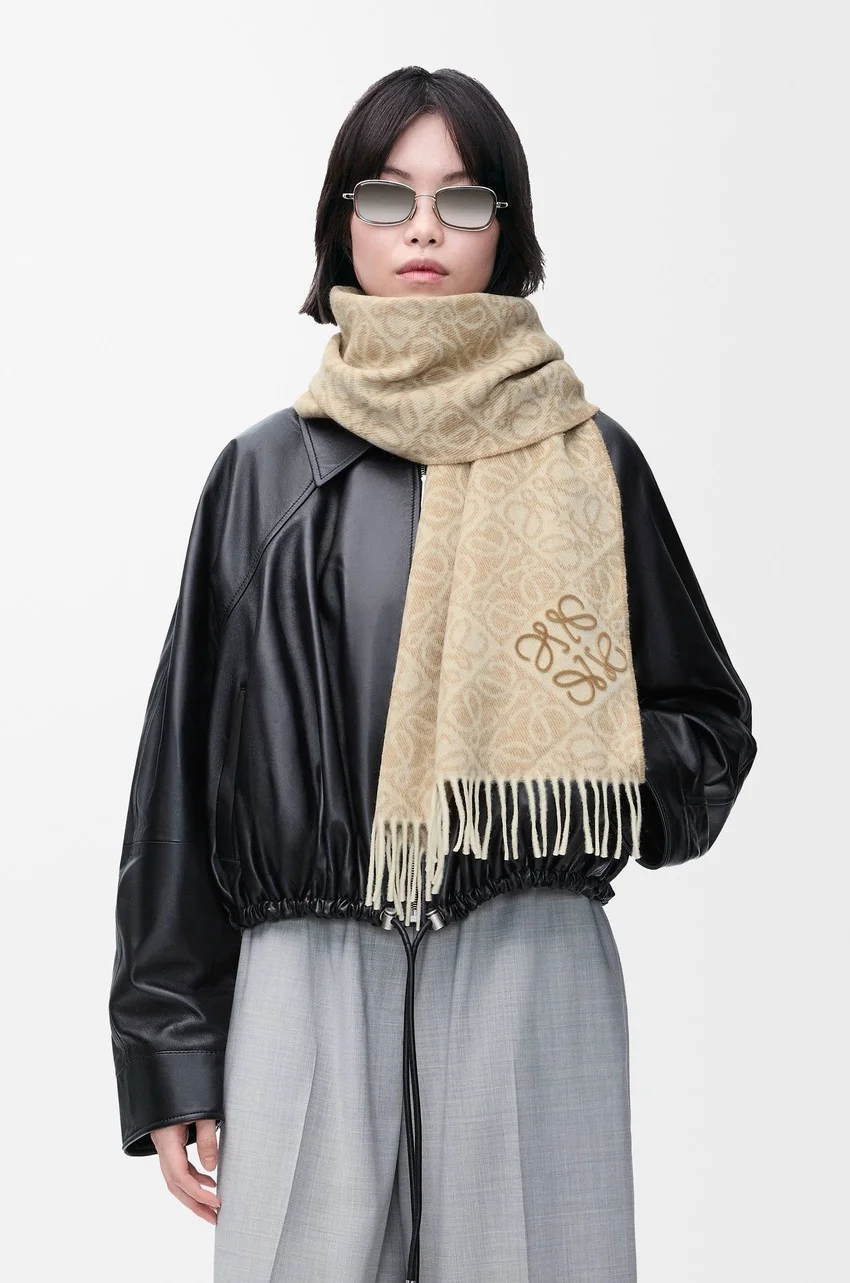 Elegant Lowe New Libris stole in a sophisticated green hue