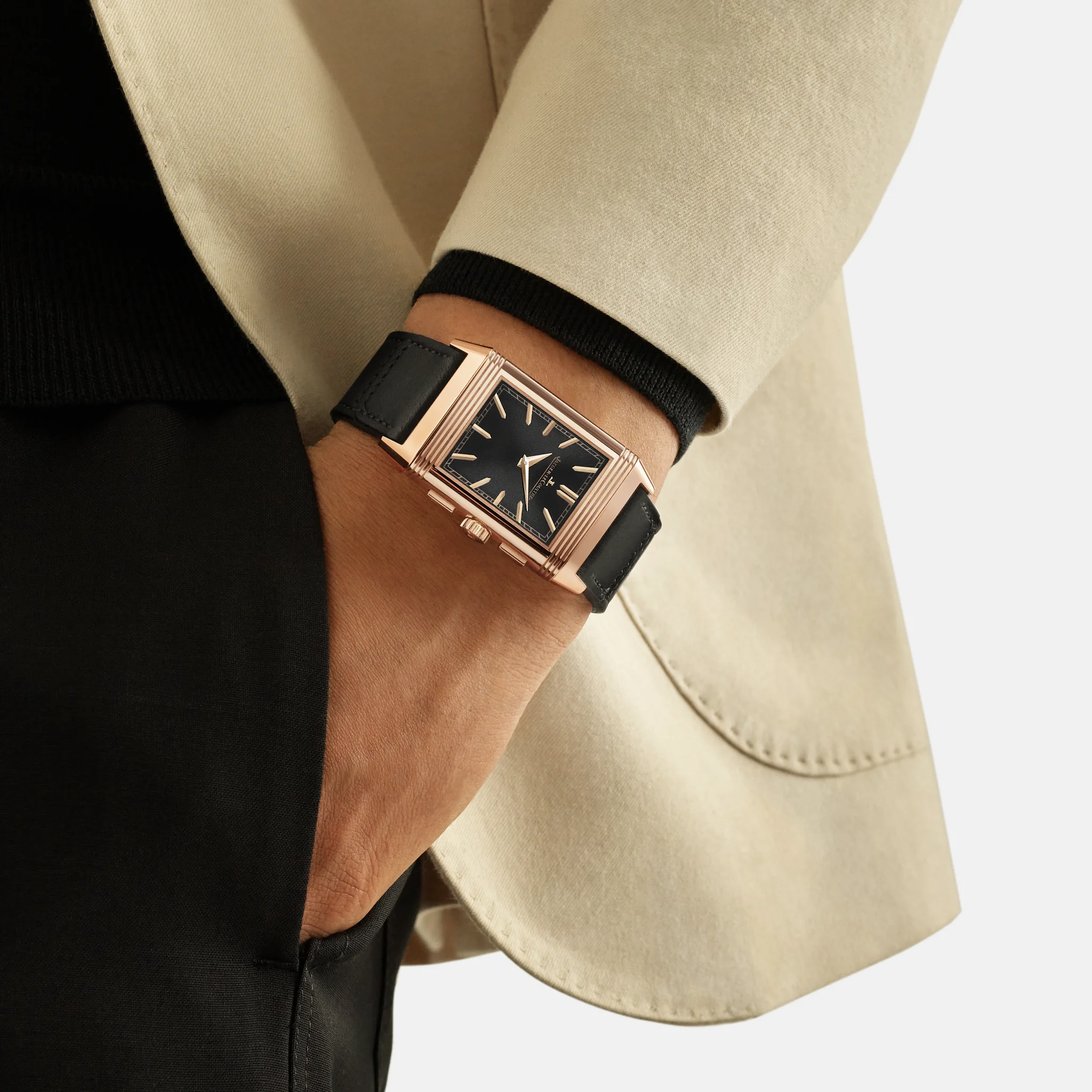 Sophisticated gentleman wearing high end designer wristwatches paired with a tailored suit