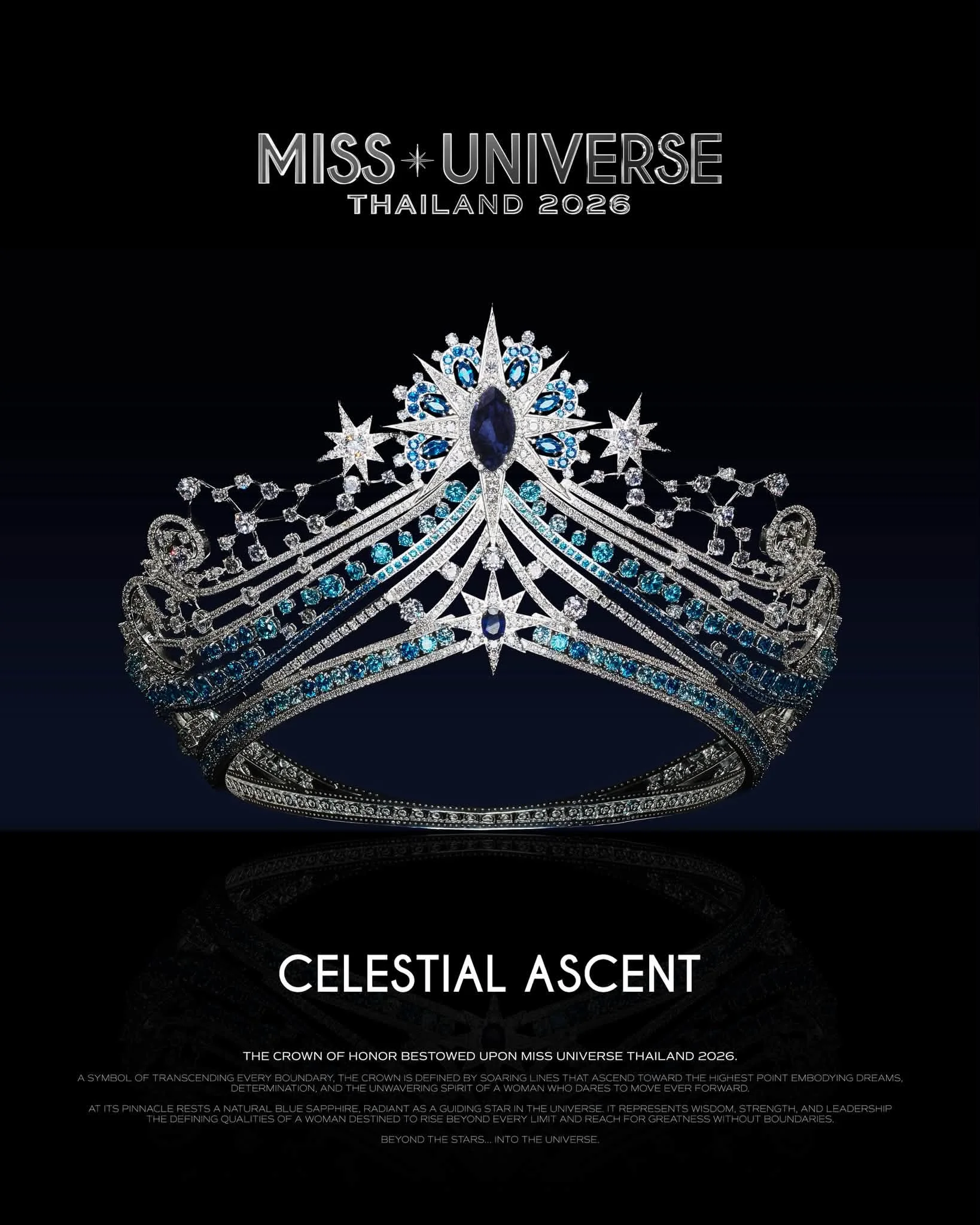 MUT Celestial Ascent crown 2026 crafted with precious genuine sapphires
