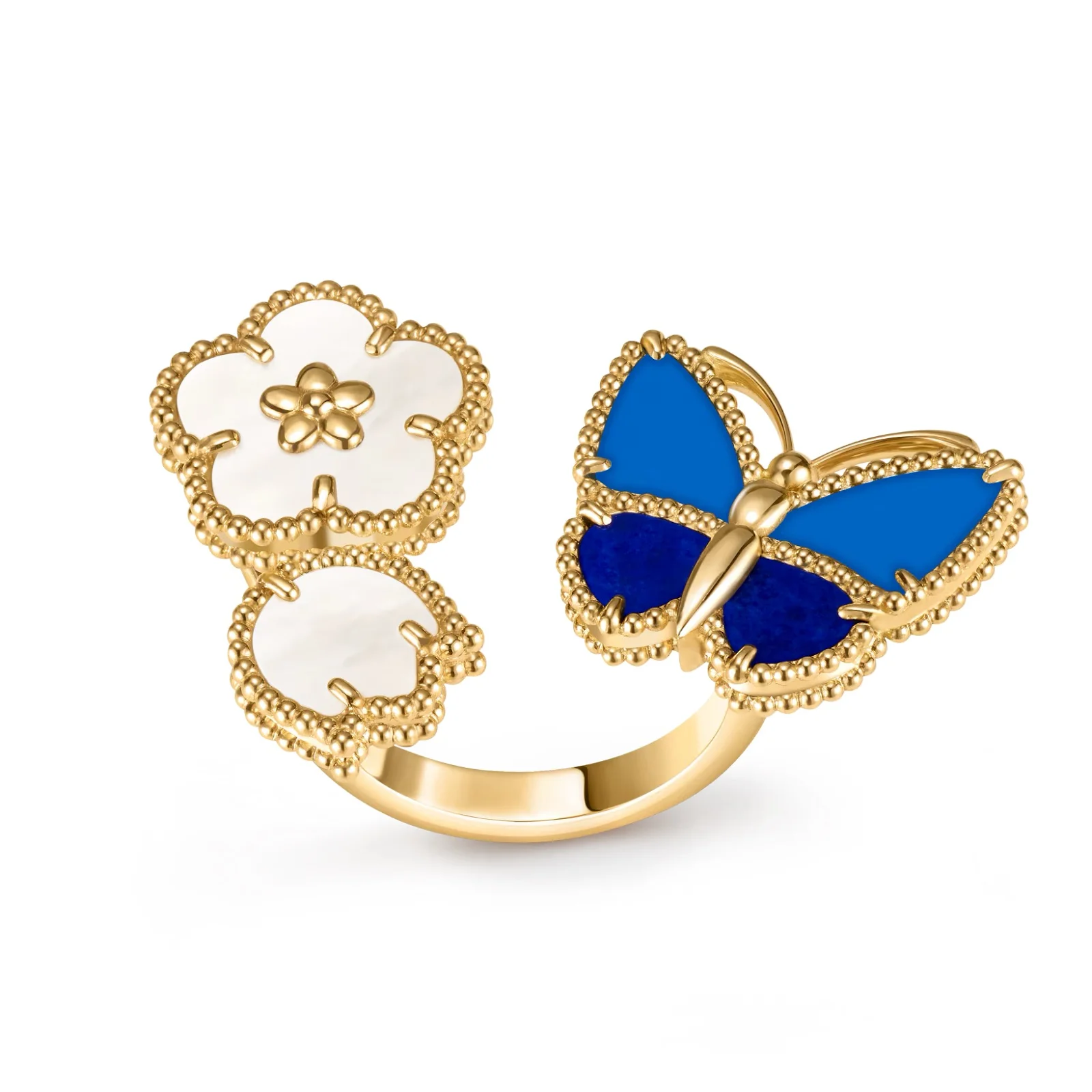Lucky Spring Butterfly Between the Finger ring